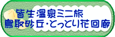 　皆生温泉ミニ旅 鳥取砂丘・とっとり花回廊