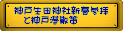 神戸生田神社新春参拝 　と神戸港散策