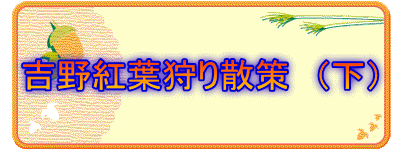 吉野紅葉狩り散策　（下）